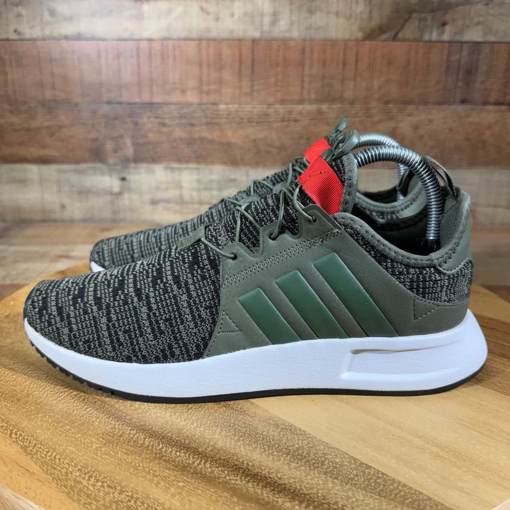 Adidas Sneakers Mens 6.5 Army Green Running Originals X_PLR CP9796 Knit Trainers